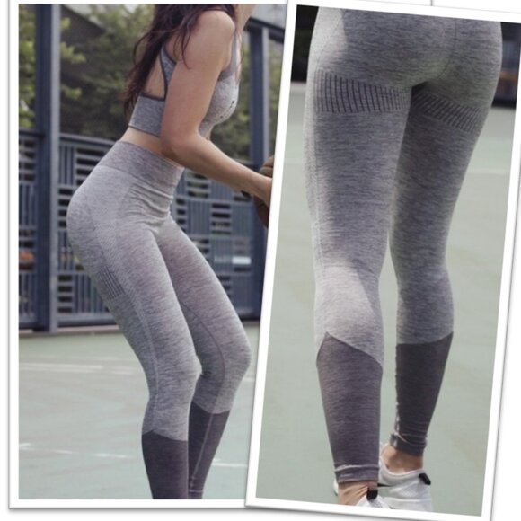 XXIV Active Dash Seamless Leggings - Silver Gray, Size S - Picture 1 of 16